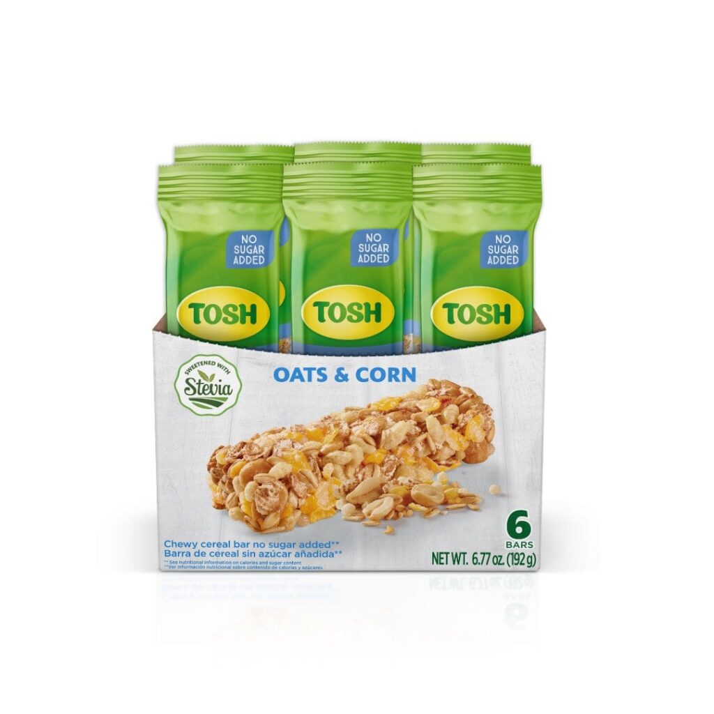 1046755 - Tosh Oats Corn Cereal Bar 6.8 Oz-min