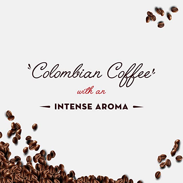 Colombian coffee with and intense aroma