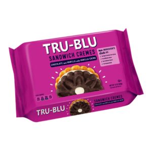Tru-Blu Duplex Cookies with Chocolate & Vanilla Cream | No artificial ingredients | No High Fructose Corn Syrup