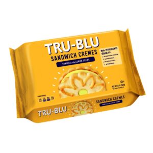 Tru-Blu Vanilla Cookies with Lemon Creme | No artificial ingredients | No High Fructose Corn Syrup