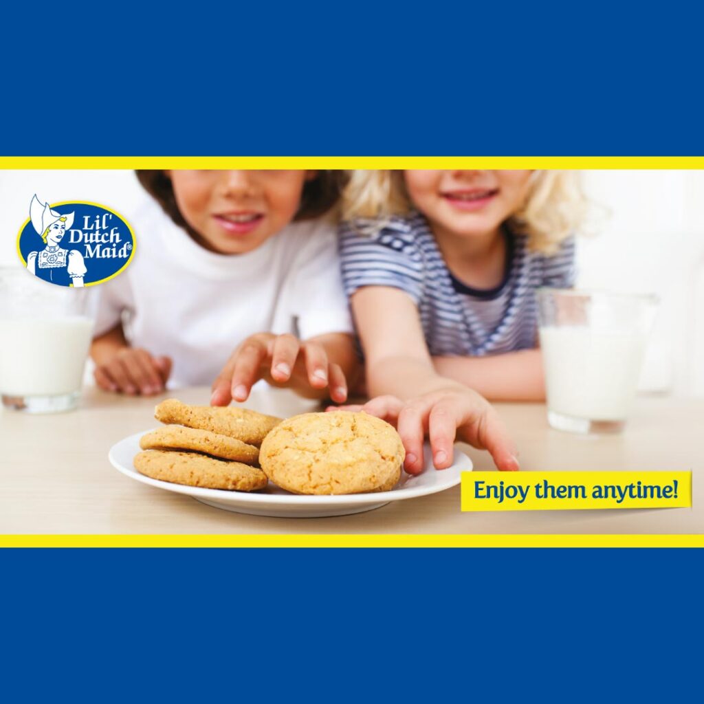 Enjoy anytime- kids with cookies