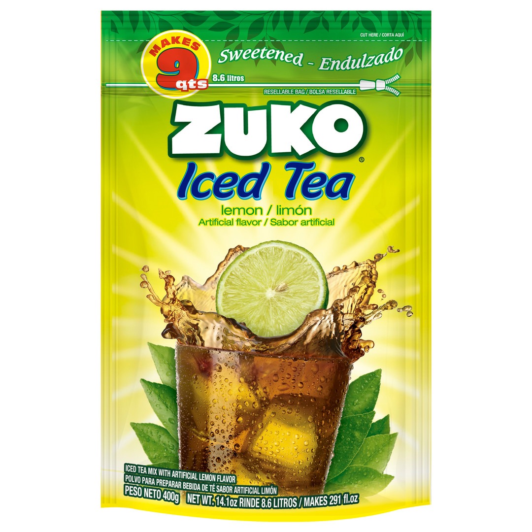 1024740 ZUKO LEMON TEA FAMILY PACK 12 14.1 OZ