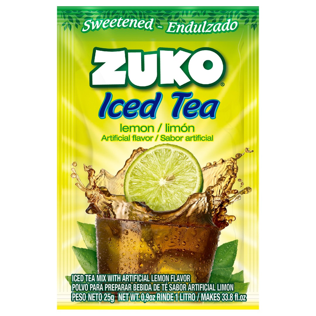 1025211 ZUKO LEMON TEA IND PACK 96 0.9 OZ