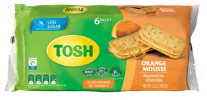 Tosh Mousse Naranja-orange mousse 6 packs good source of vitamin c less sugar