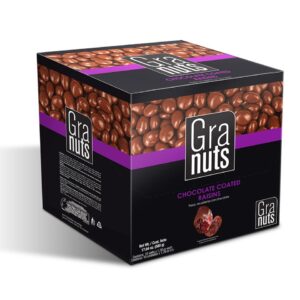1042226 - Granuts Chocolate Coated Raisins Display