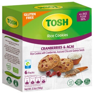 1043028 - TOSH RICE COOKIE WITH CRANBERRIES 5.5OZ