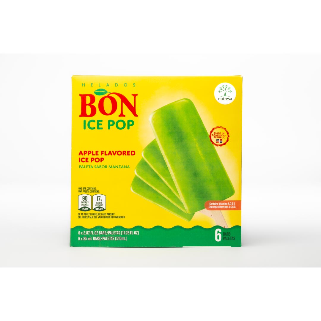 1049895 BON Apple Popsicle Display 6 6 3 Fl Oz FRONT