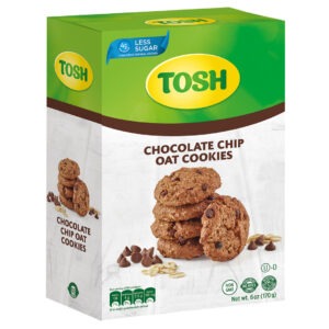 1053467 - TOSH CHOCOLATE CHIPS OAT COOKIES 6 OZ