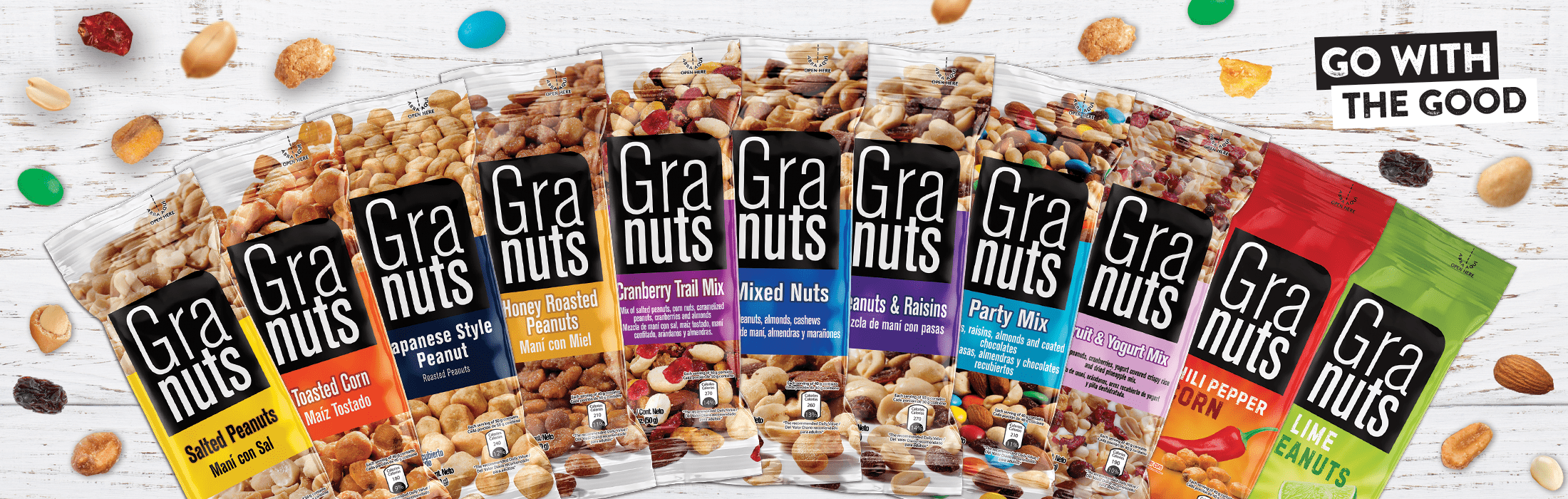 granuts banner main products- go with the good