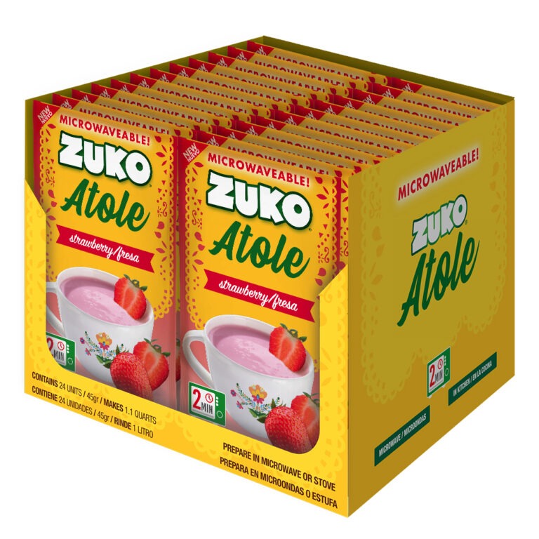 Zuko Atole Strawberry Display 24 ct x 1.6 Oz