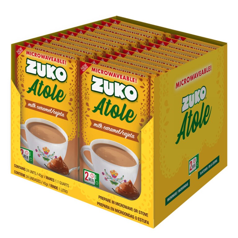 Zuko Atole Milk Caramel Display 24 ct x 1.6 Oz