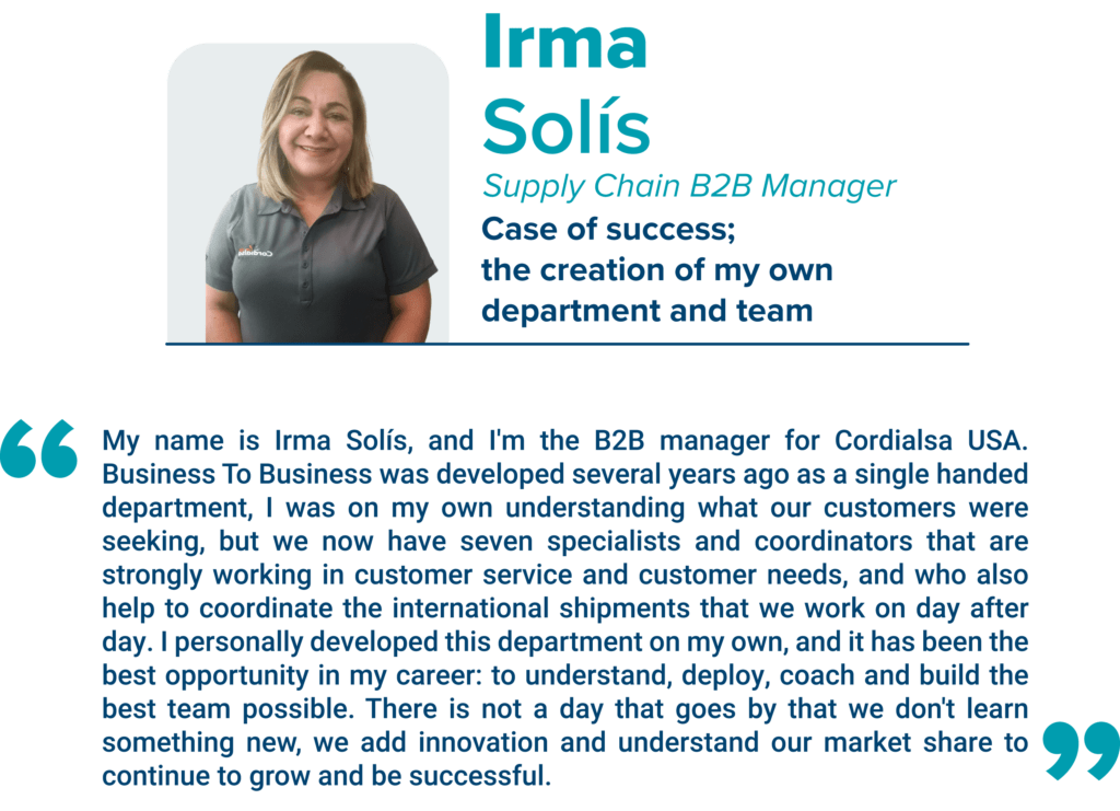 Irma Solís Supply Chain B2B Manager