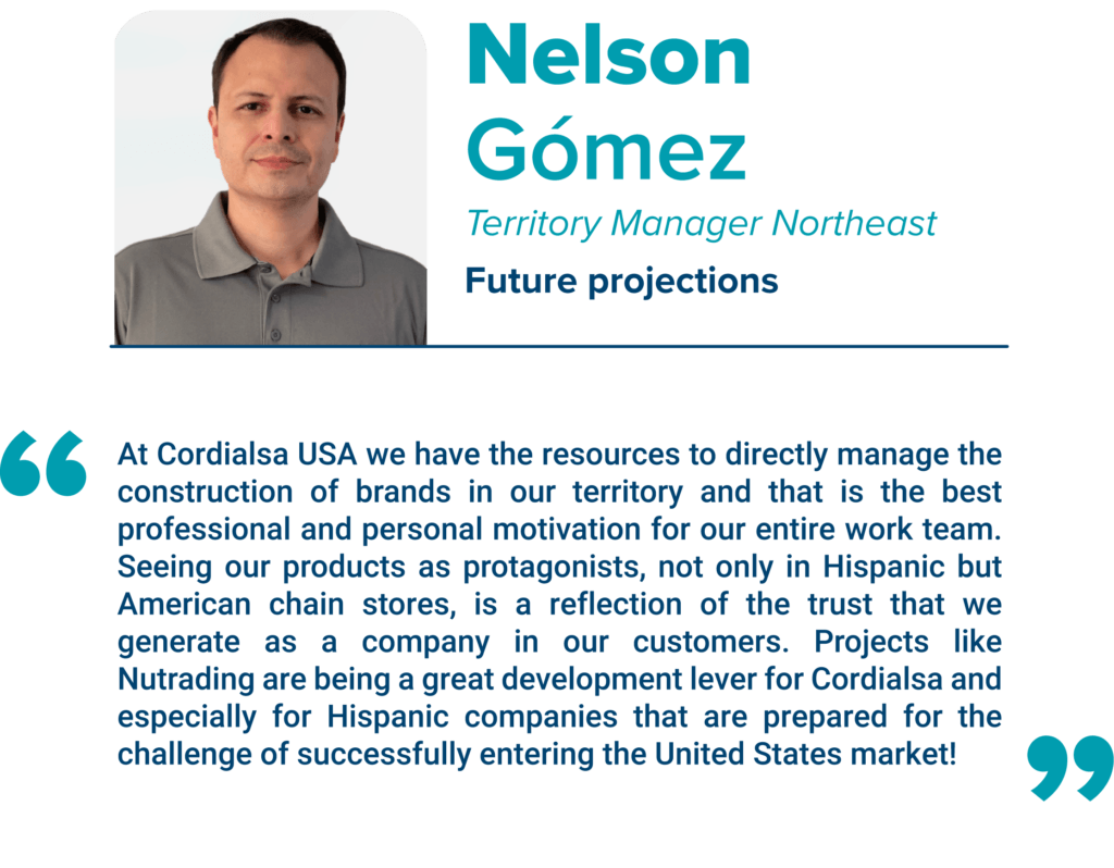 Nelson Gómez Territory Manager Northeast Future projections