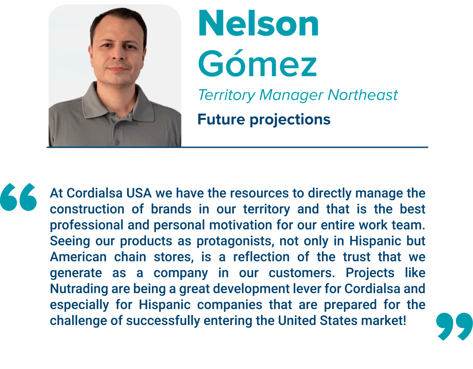 Meet Our Team - Nelson Gomez | Cordialsa USA