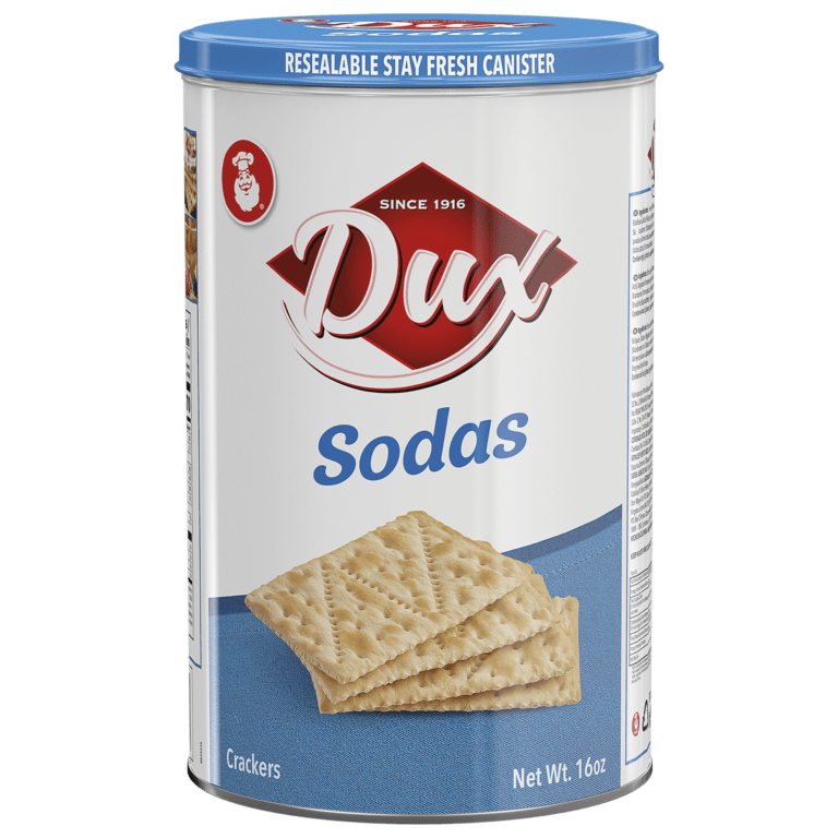 CRACKERS DUX SODAS- Resealable stay fresh canister
