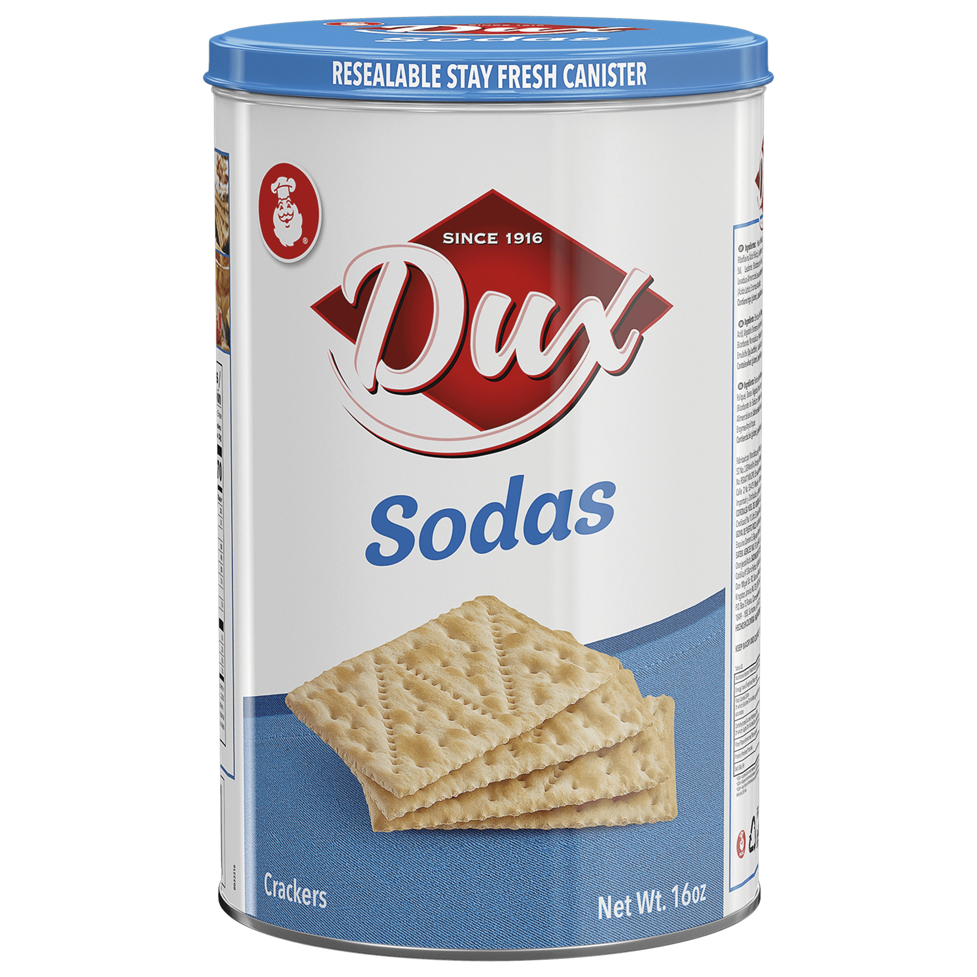 1002137 DUX SODAS CRACKERS TIN 12 16 OZ 2