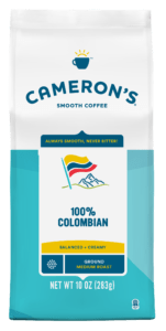 CAMERONS smooth coffee-100% COLOMBIAN- BALANCED-CREAMY