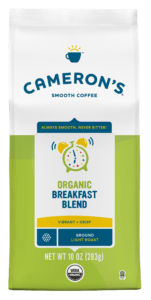 CAMERONS ORGANIC BREAKFAST BLEND-smooth coffee