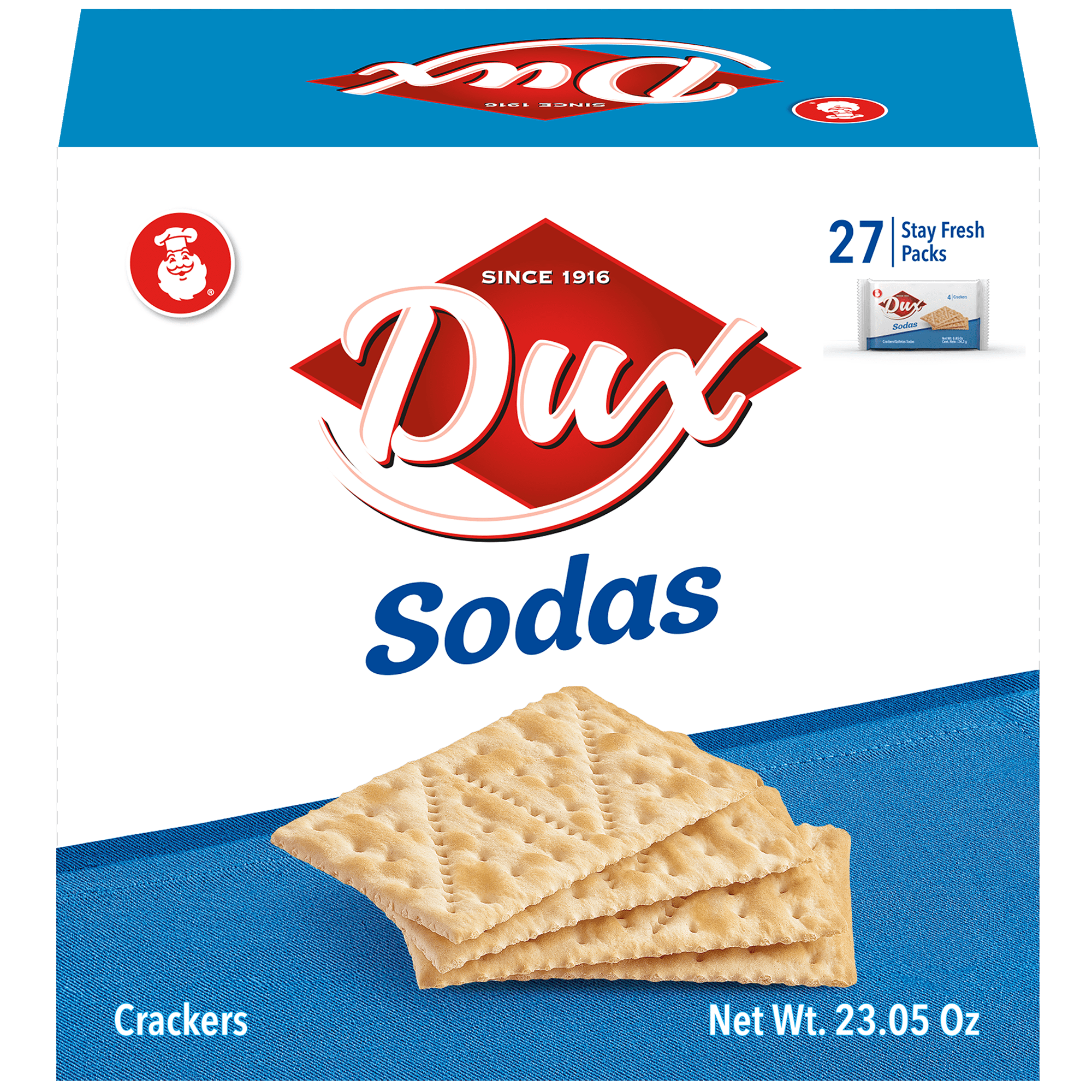 1056617 DUX SODAS CRACKERS BOX 12 23 OZ