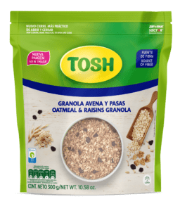 Tosh Granola with oatmeal & raisins 10.5 Oz
