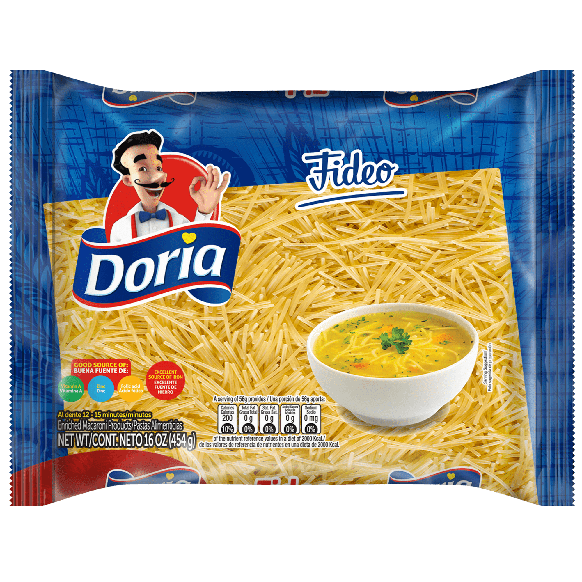 1065363 DORIA FIDEO PACK 20 16 OZ