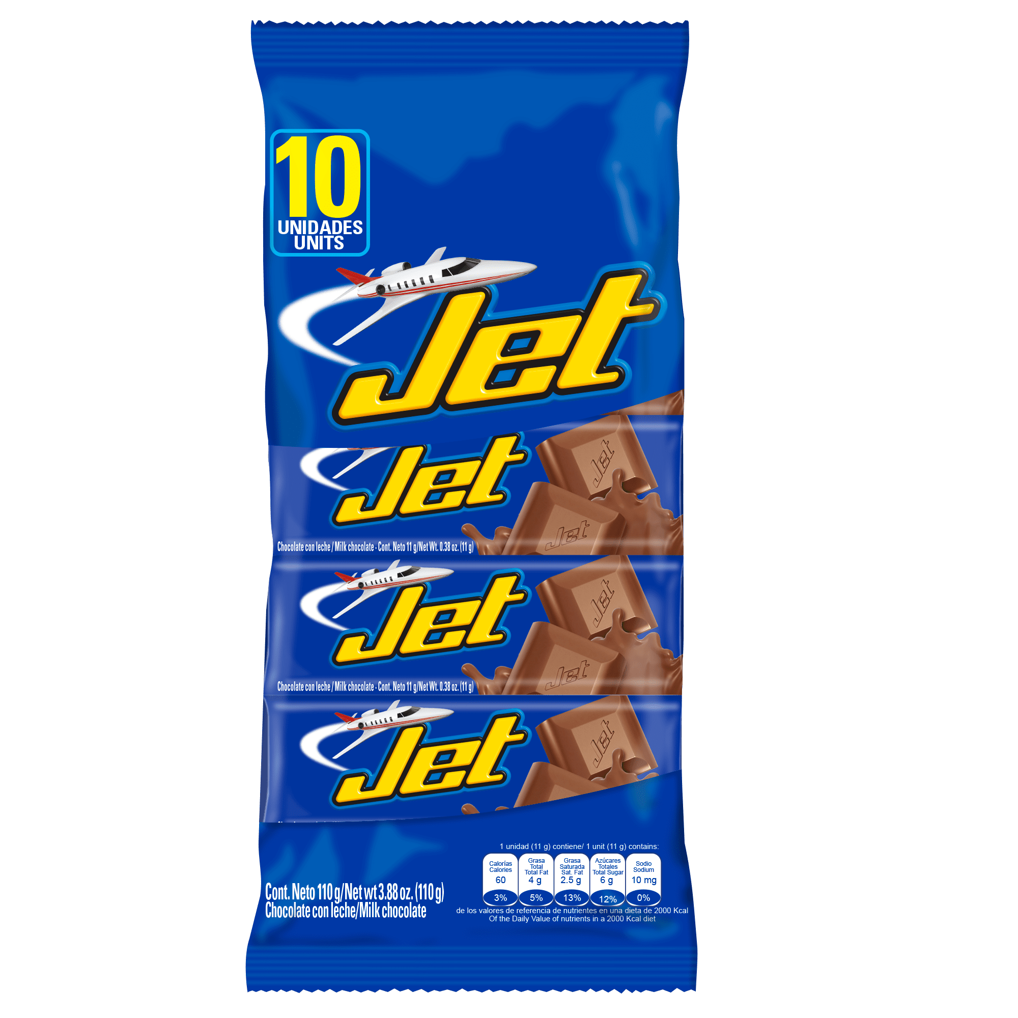 JET MILK CHOCOLATE BAR 12 10 BAG 3.88 OZ BAG