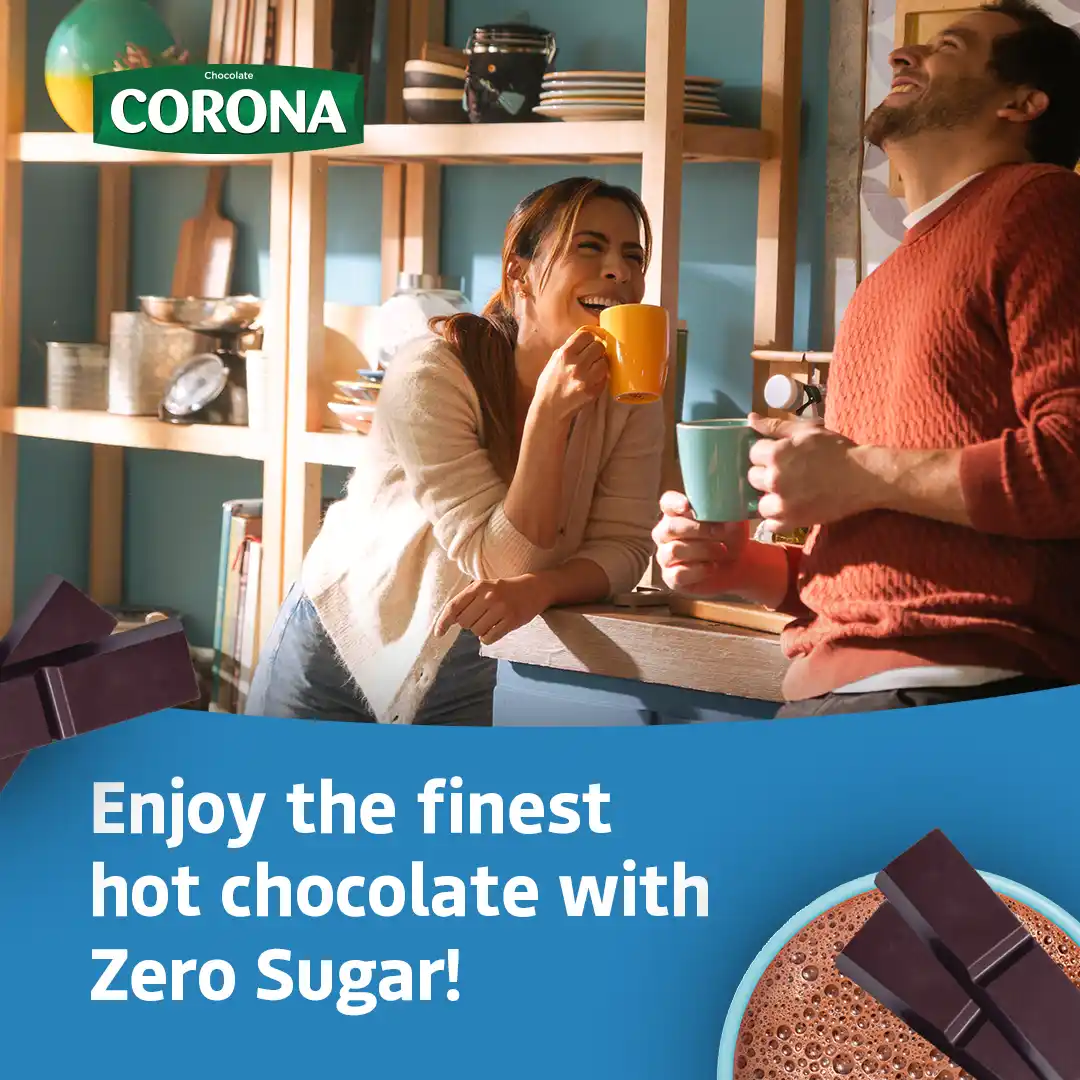 lifestyle moment with chocolate corona zero sugar