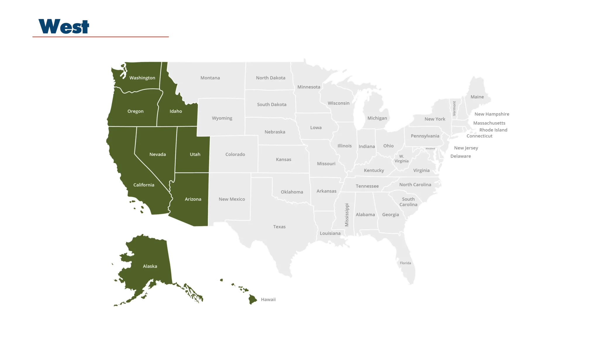 west