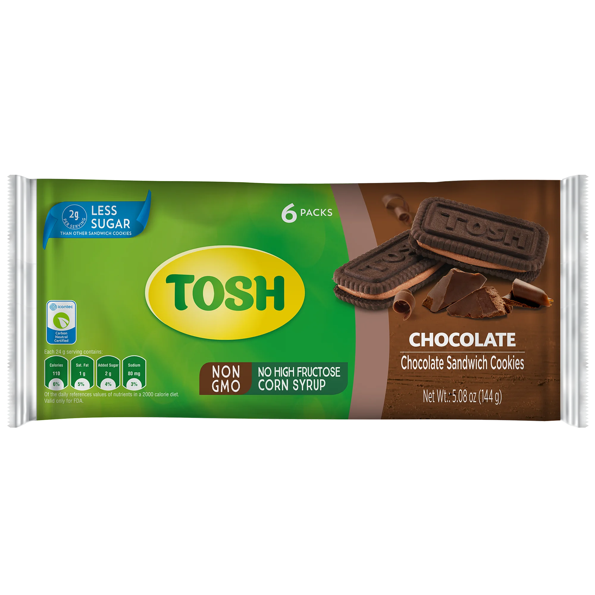 1049311 TOSH COOKIE CHOCO 6 20 5 08OZ FORNT