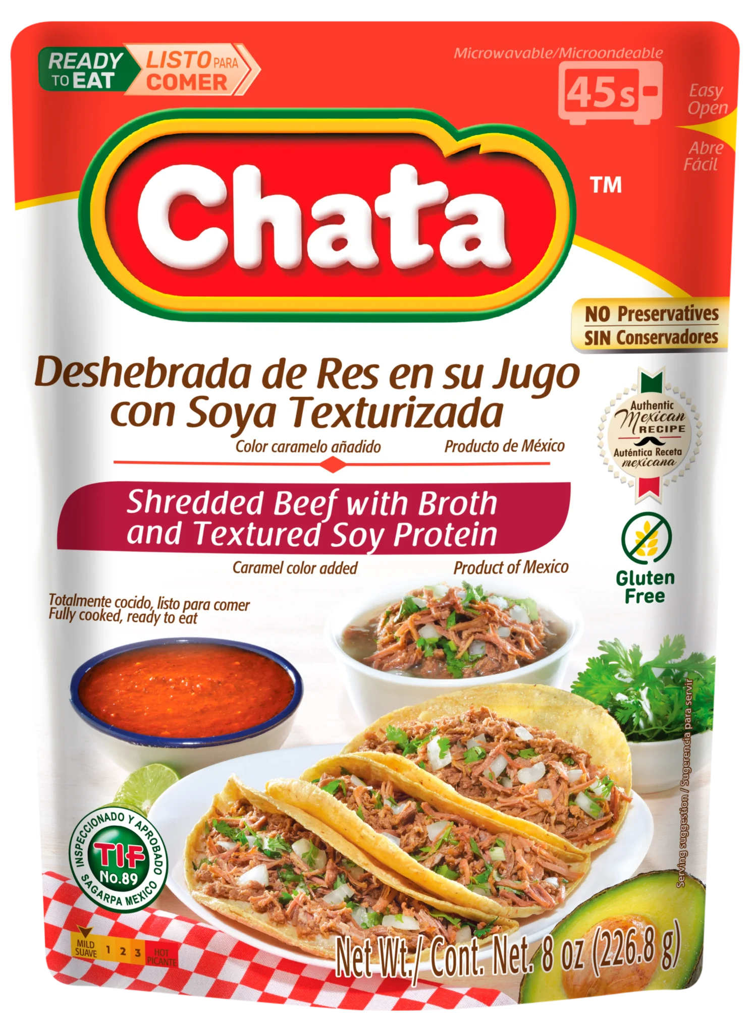 2012079 Chata Shredded Beef 8oz