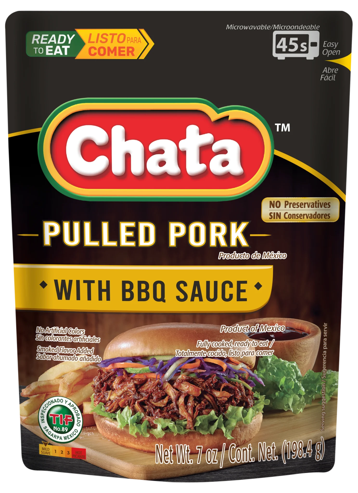 2028777 CHATA PULLED PORK W BBQ 12 7 OZ