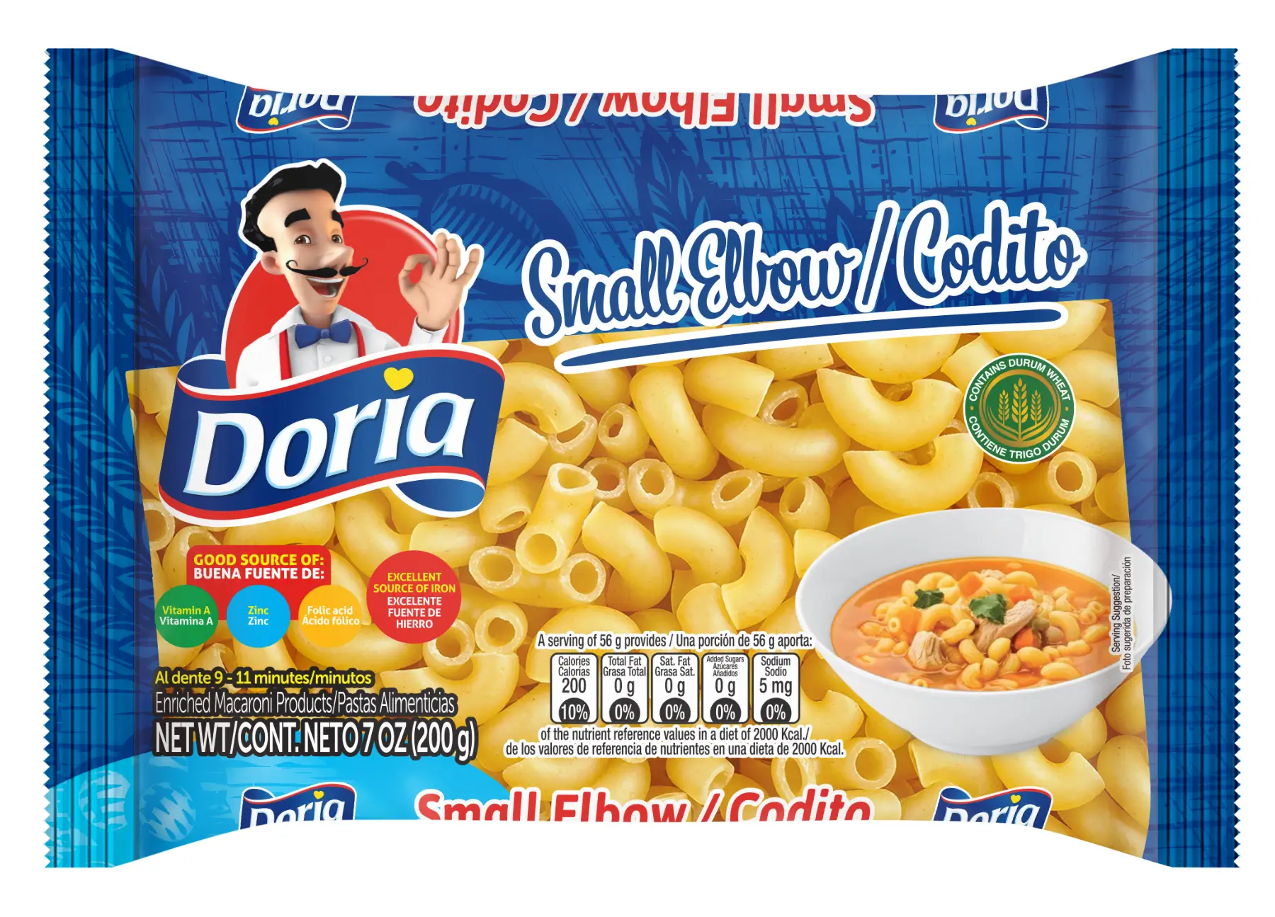 1078362 DORIA SMALL ELBOW PK 20 7OZ FRONT (1)