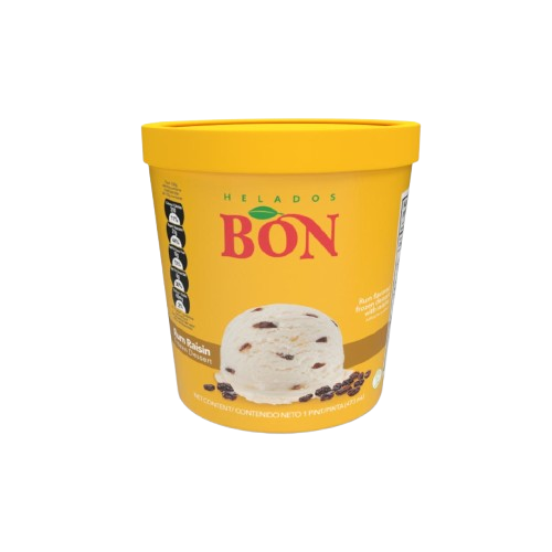 1055046 BON FROZEN DESSERT RUM RAISINS 6 16 OZ