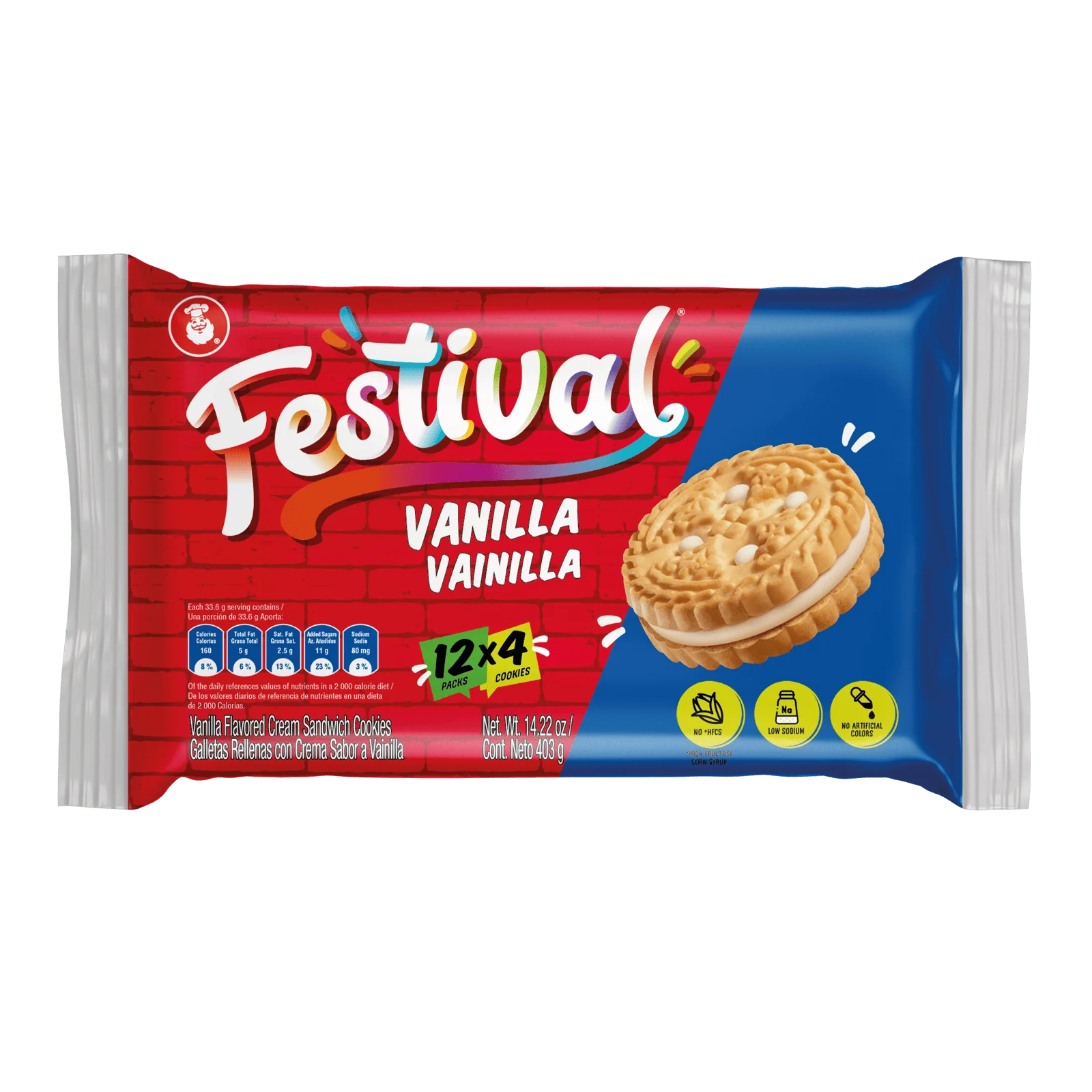 1041034 FESTIVAL COOKIE VANI BAG 24 14 22OZ FRONT