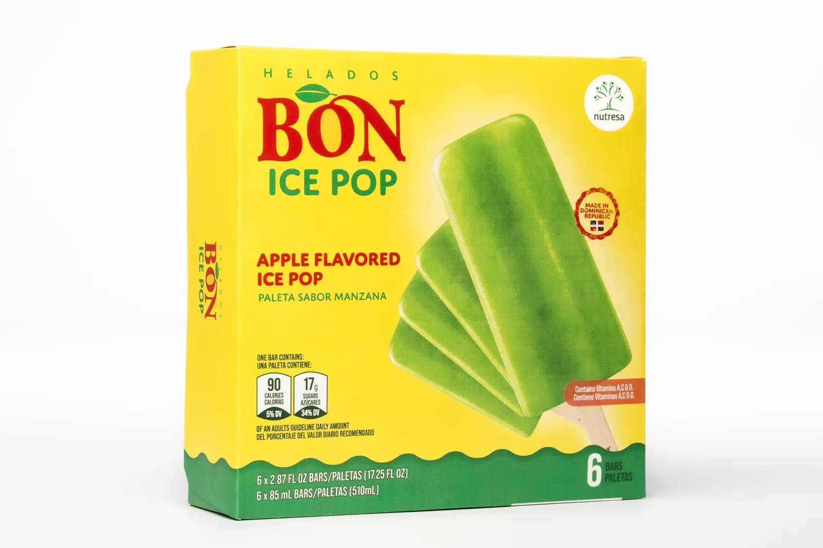 1049895 BON Apple Popsicle Display 6 6 3 Fl Oz FRONT 3D