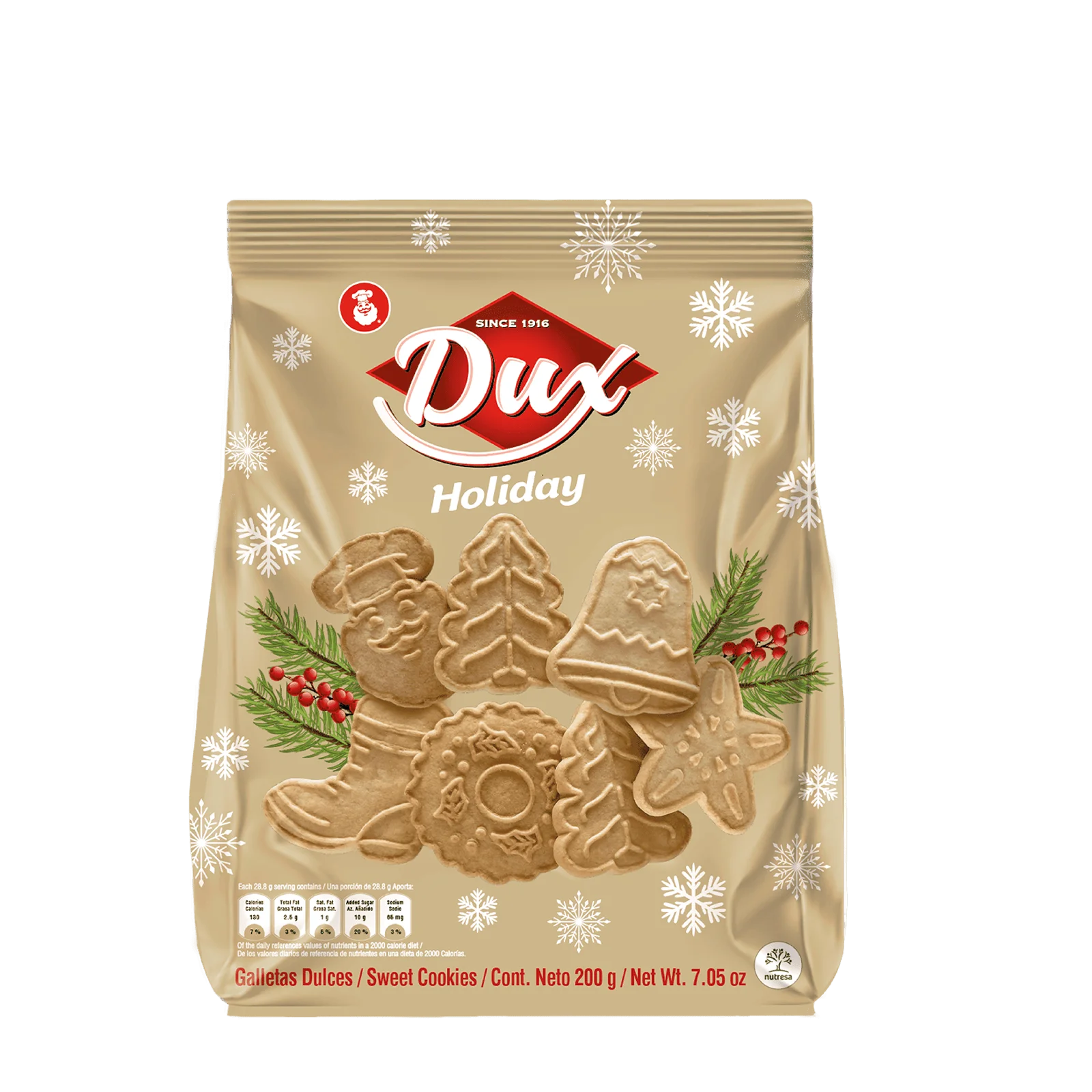 1078937 DUX XMAS COOKIES BIG BAG 18 7 05 OZ FRONT