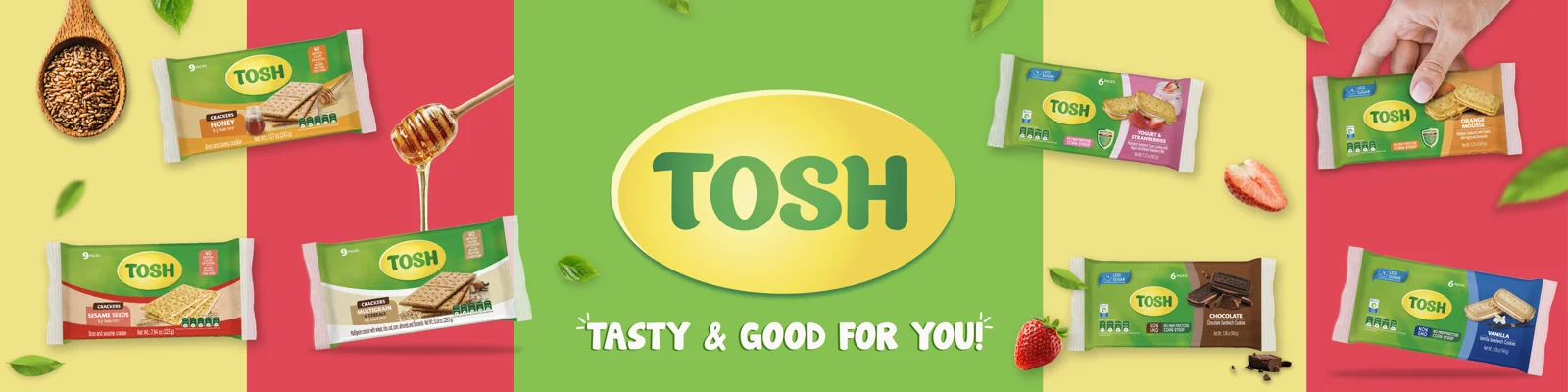 New Banner Tosh with multiple products