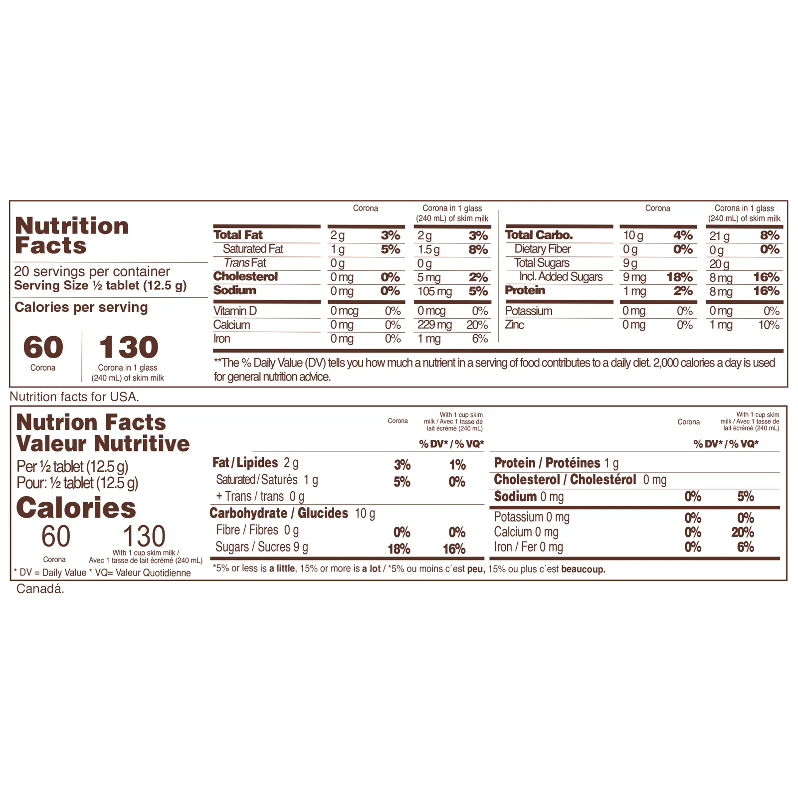 1013486 Corona Hot Chocolate Cloves Cinnamon Bar 8 82 Oz NL