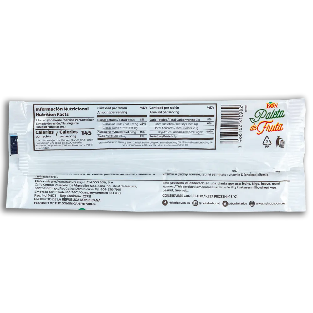 1023670 BON FRUIT BAR COCONUT 24 3FLOZ BACK