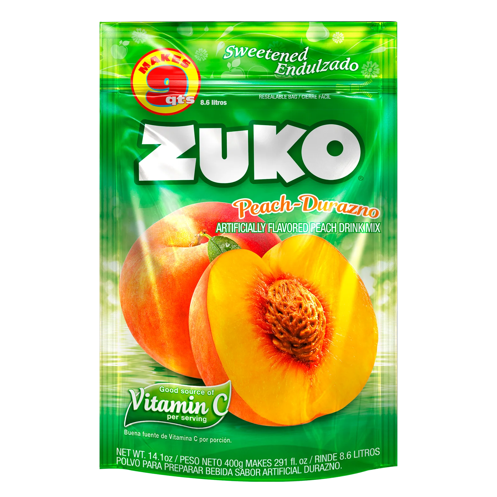 1024765 Zuko Peach Family Pack 14 1 Oz FRONT
