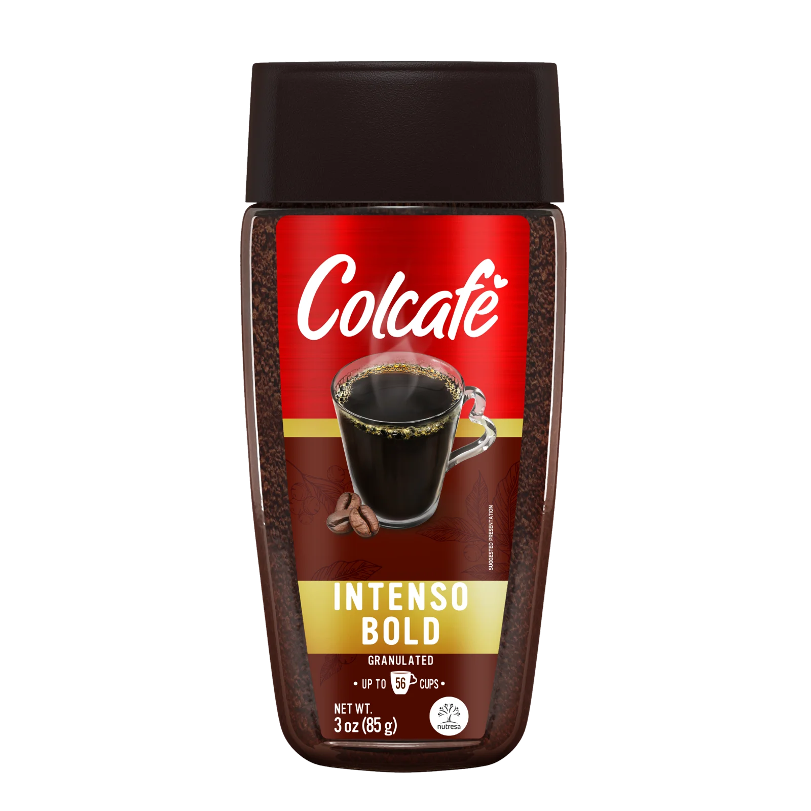 1035540 1035541 COLCAFE INST COFFEE GRAN JAR 12 3OZ FRONT UPDATE