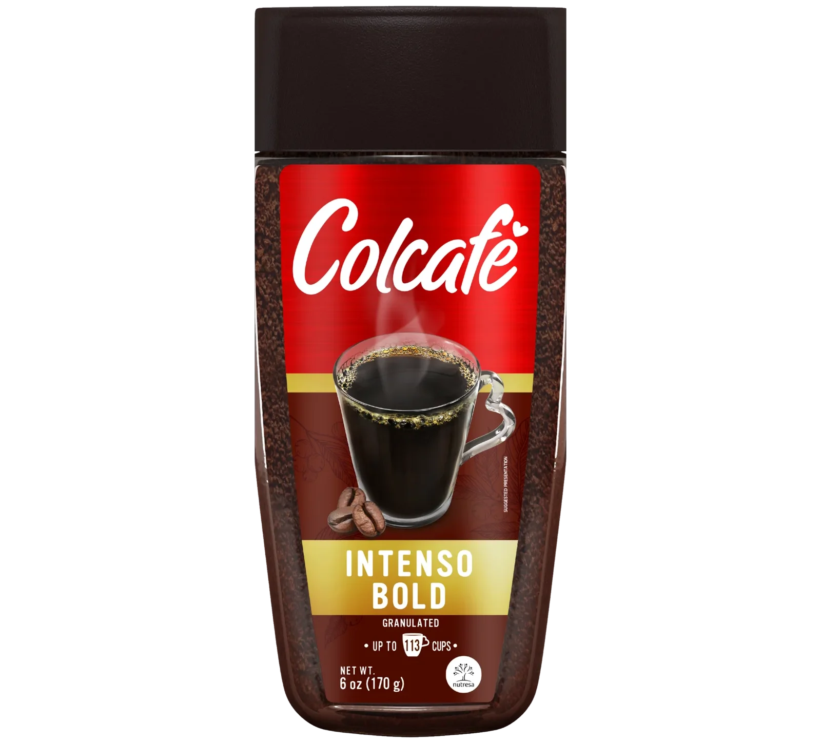 1035540 1035541 COLCAFE INST COFFEE GRAN JAR 12 6OZ FRONT UPDATE