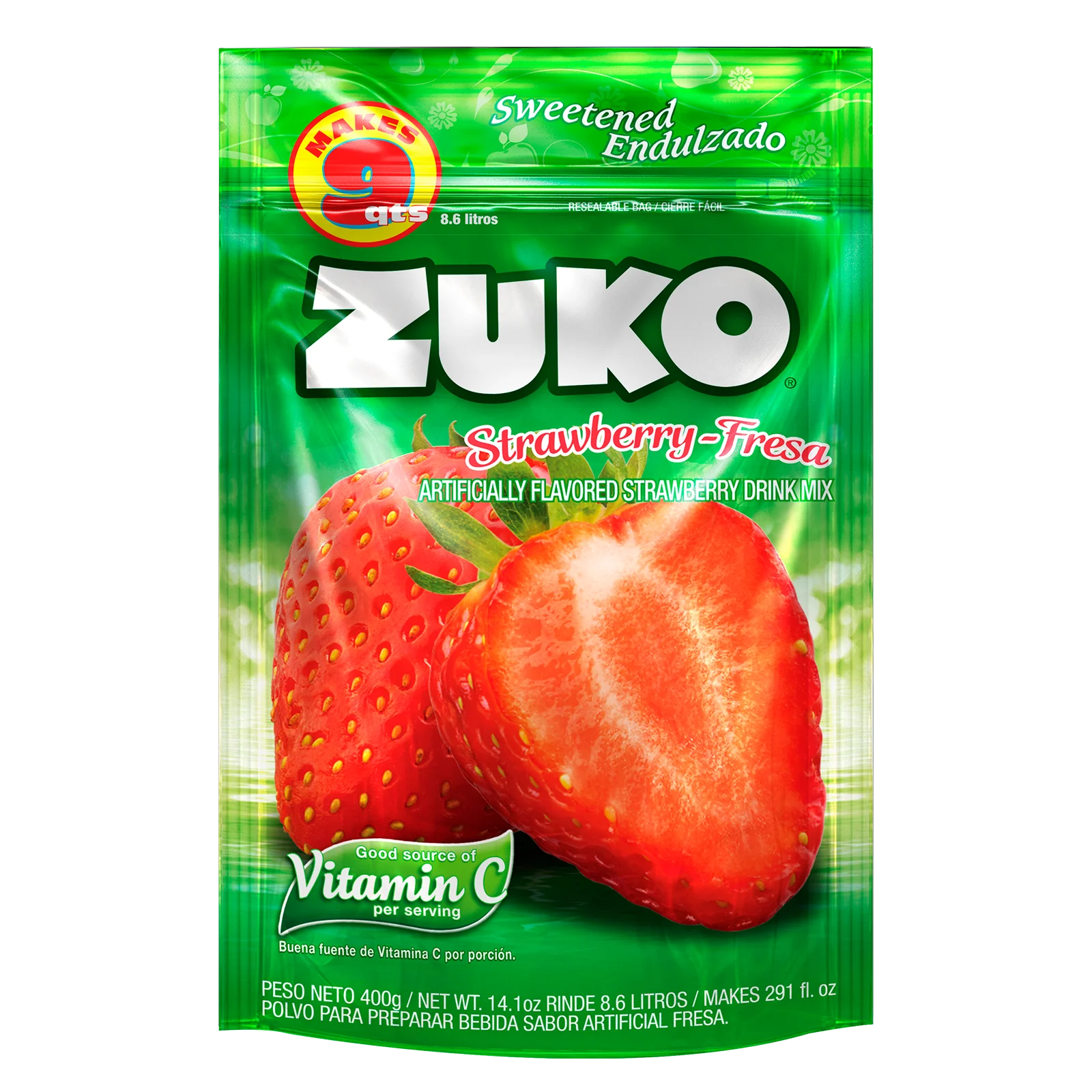 1037613 Zuko Strawberry Family Pack 14 1 Oz FRONT