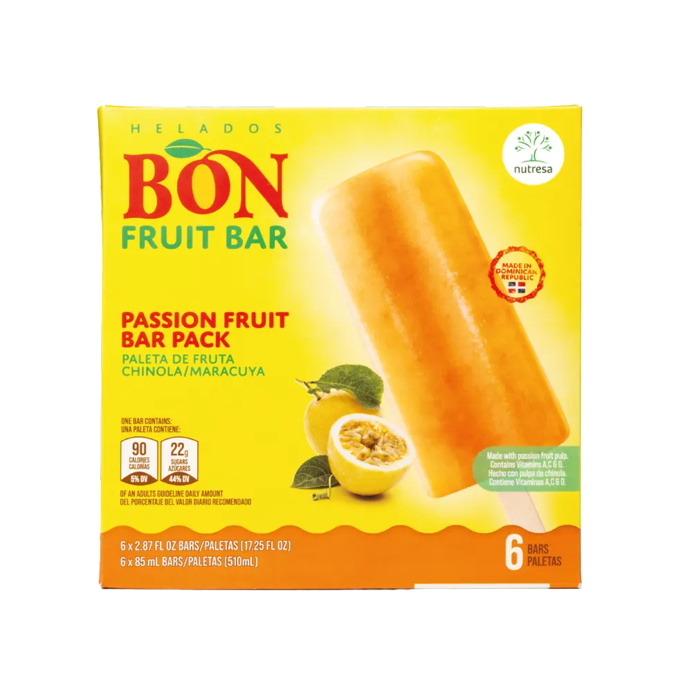1049893 BON FRUITBAR PASSIONFRUIT DISP 6 6 3FLOZ FRONT