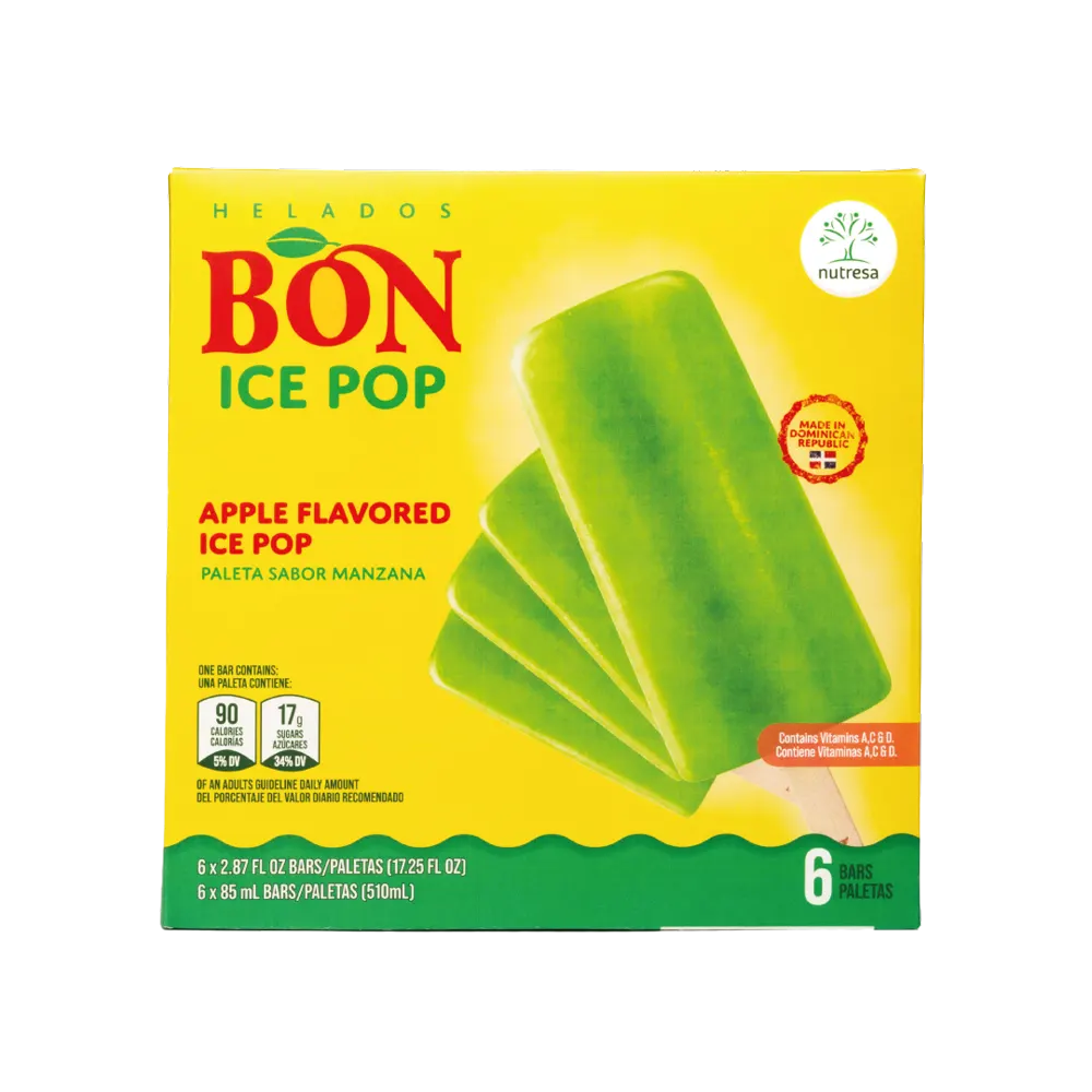 1049895 BON APPLE POPSICLE DISPLAY 6 6 3FLOZ FRONT