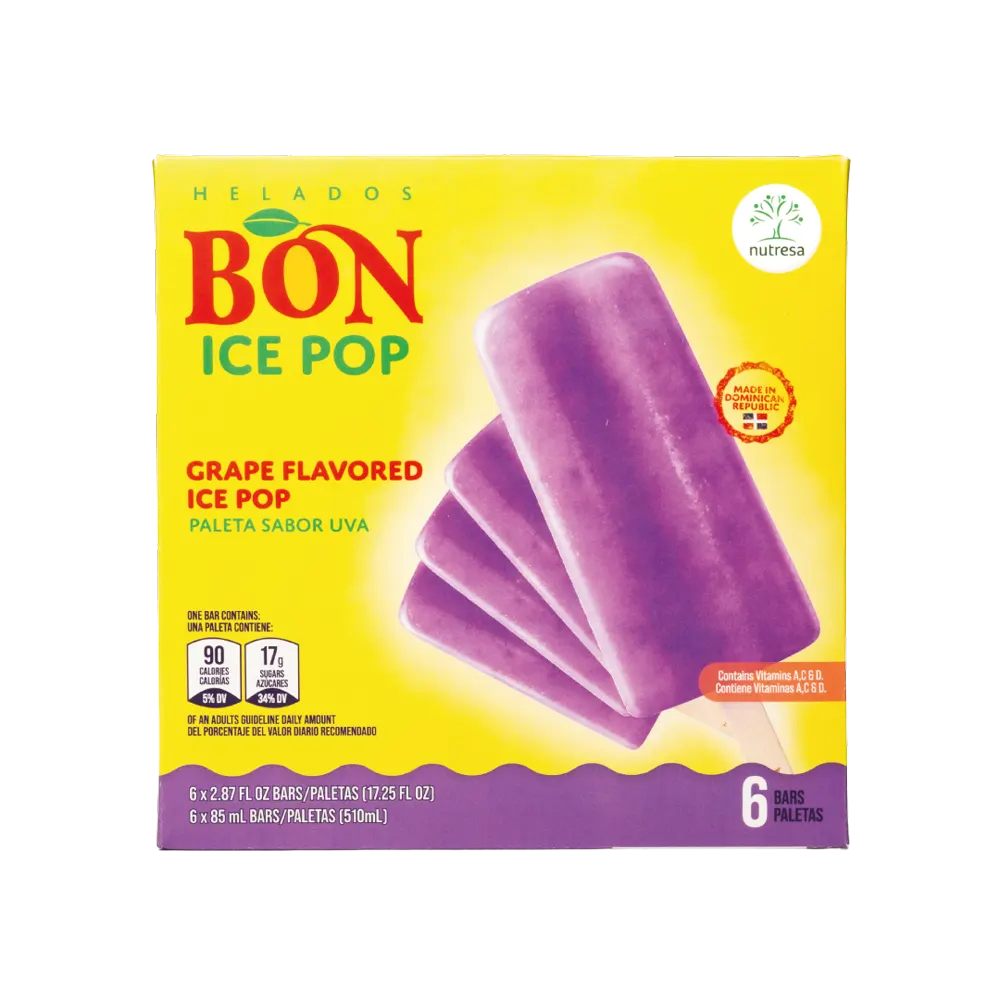 1049896 BON GRAPE POPSICLE DISPLAY 6 6 3FLOZ FRONT