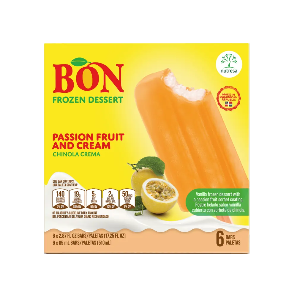 1055041 BON CREAM BAR PASSFRUIT DISP 6 6 3FLOZ FRONT