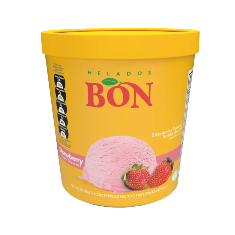 1055042 BON FROZEN DESSERT STRAWB 6 16OZ FRONT