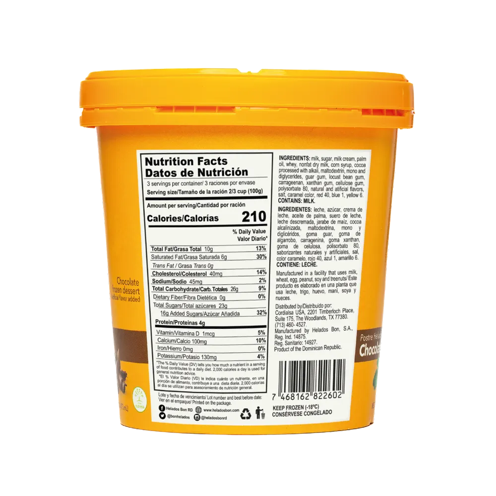 1055045 BON FROZEN DESSERT CHOCO 6 16OZ BACK