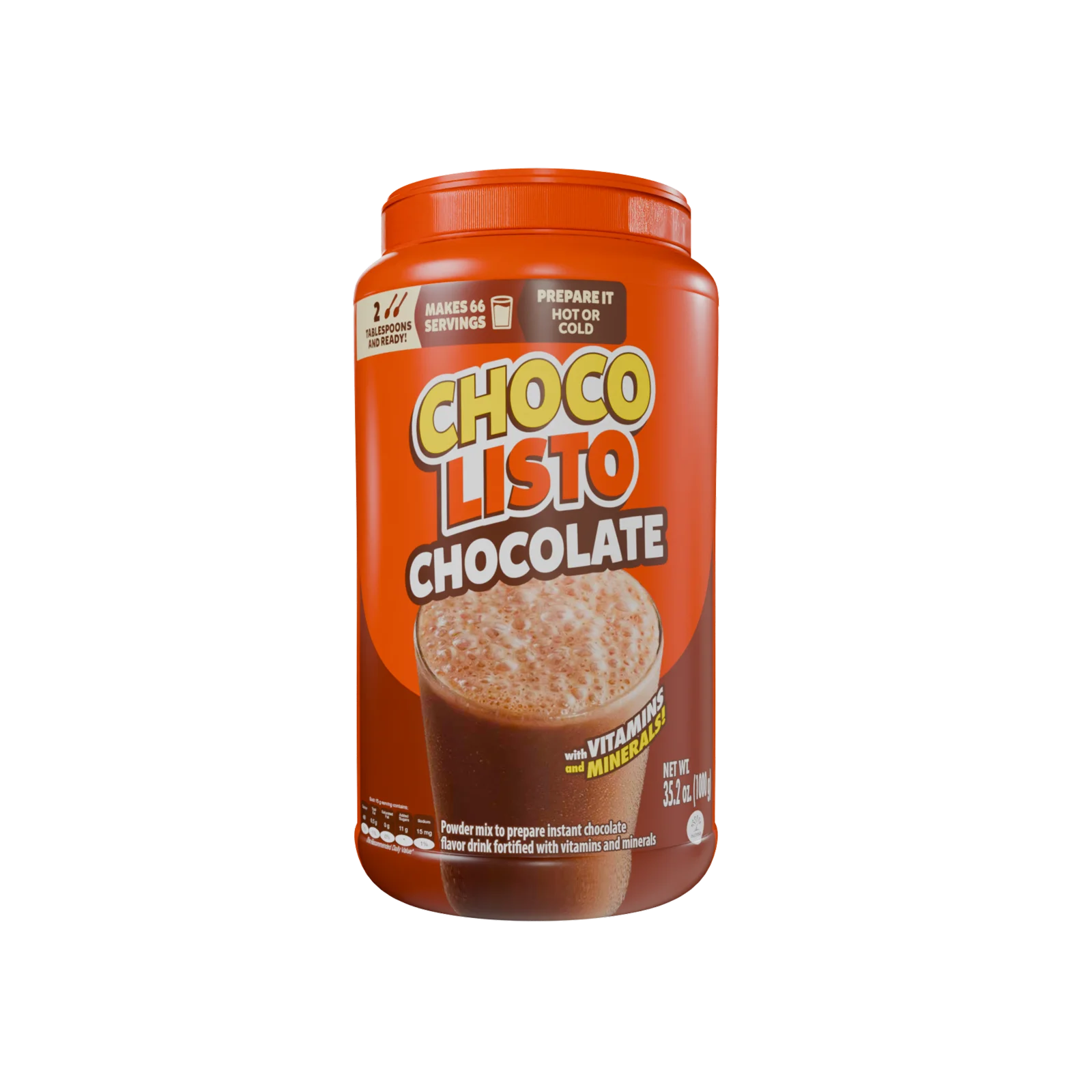 1059624 CHOCOLISTO MILKMOD JAR 6 35 2OZ FRONT UPDATE